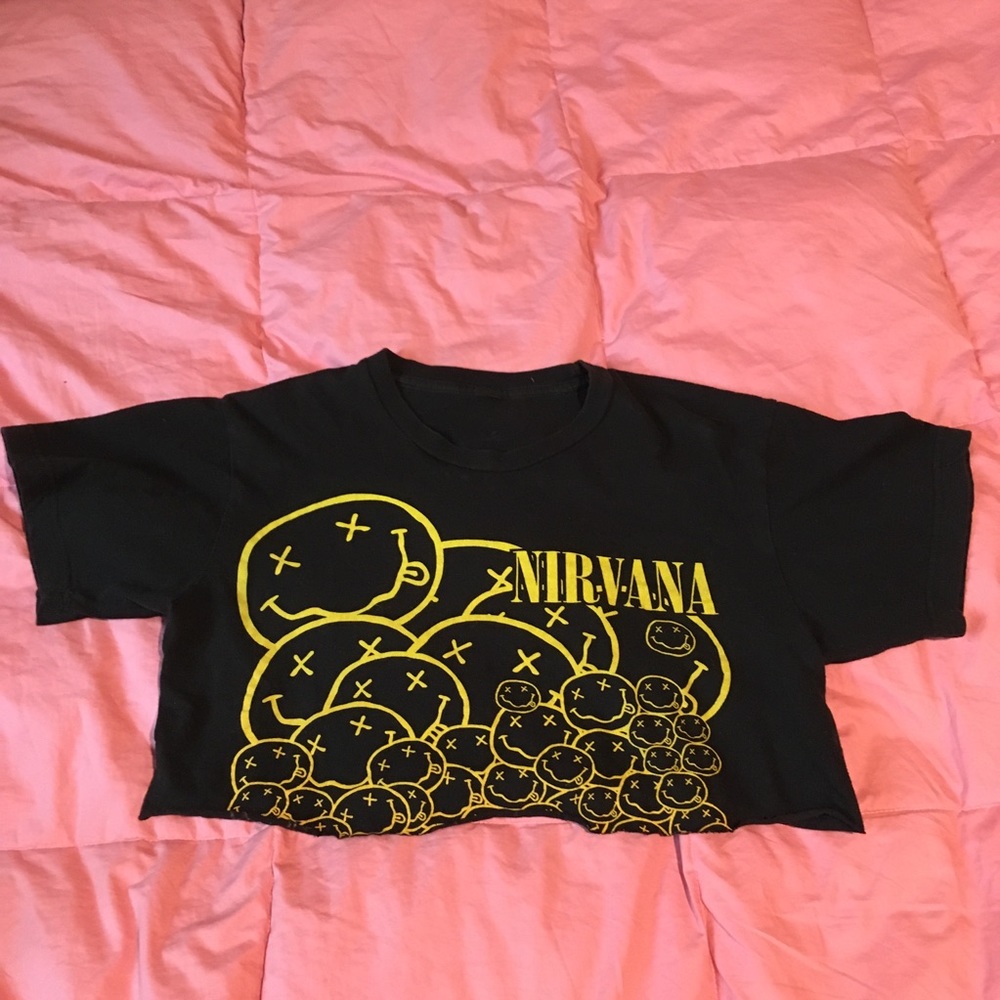 cropped nirvana shirt